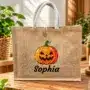 Personalised Halloween Jute Tote Bag